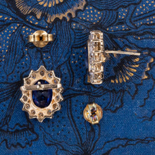 Sapphire & Diamond 'Diana' Earrings c1980
