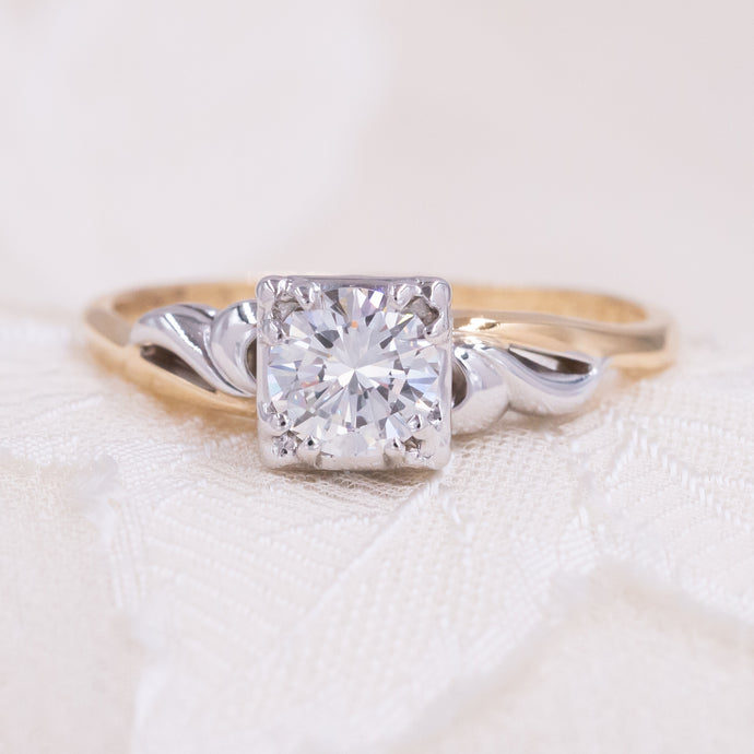 Mid-century .63 carat Diamond Solitaire