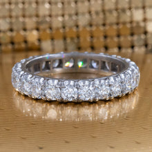 Handmade Platinum Diamond Eternity Band c1950