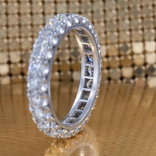 Handmade Platinum Diamond Eternity Band c1950