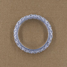 Handmade Platinum Diamond Eternity Band c1950