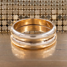 Double Band with Illusion-Set Diamond c1930