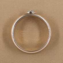 Double Band with Illusion-Set Diamond c1930
