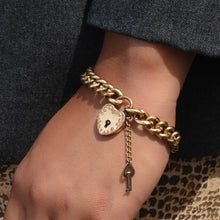 Victorian Heart Lock Bracelet c1890