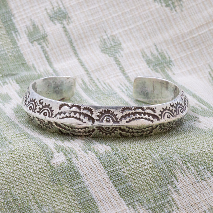 Jack Adakie Native American Silver Cuff