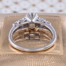 Mid-Century One Carat Transitional Cut Diamond Engagement Ring