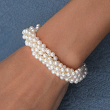 Mid-Century Pearl Torsade Bracelet