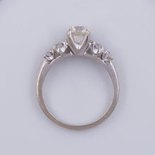 Mid-Century One Carat Transitional Cut Diamond Engagement Ring