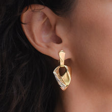 Gold Arrow Drop Earrings c1980