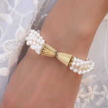 Mid-Century Pearl Torsade Bracelet
