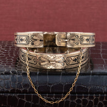 Pair of Victorian Taille d'Epargné Wedding Bracelets