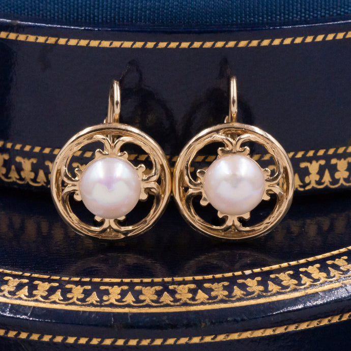 Pearl Drop Earrings c1980