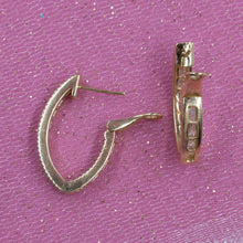 Charles Krypell Diamond Hoop Earrings