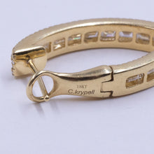 Charles Krypell Diamond Hoop Earrings