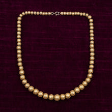 Victorian Textured Gold Bead Necklace