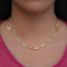 Art Nouveau Gold Tulip Chain
