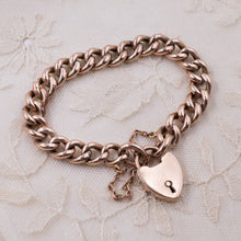 Heart Padlock Bracelet c1910