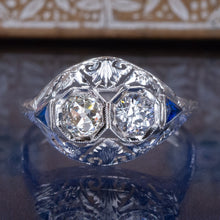 Art Deco Antique Diamond Duet Ring