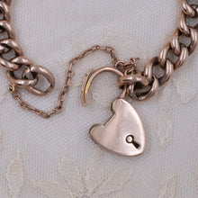 Heart Padlock Bracelet c1910