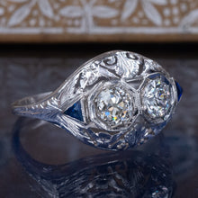 Art Deco Antique Diamond Duet Ring