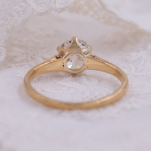 Antique Colorless Old Mine Diamond Solitaire