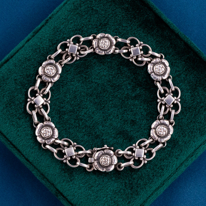 Georg Jensen Floral Bracelet c1940