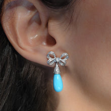 Fine Persian Turquoise Drop Earrings