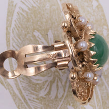Jade & Pearl Earrings c1940