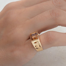 Madeira Citrine Ring c1970