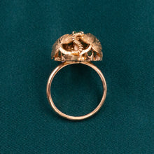 Emerald Grape Cluster Cocktail Ring c1960