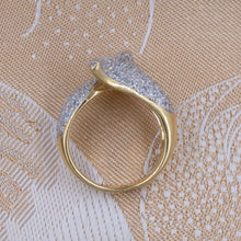 Pavé Diamond Wave Ring c1980