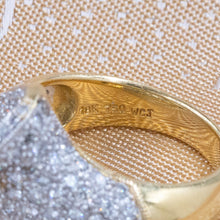Pavé Diamond Wave Ring c1980
