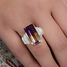 Ametrine Cocktail Ring c1980
