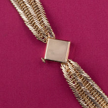 Midcentury Ruby and Diamond Gold Watch