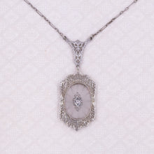 Art Deco Camphor Glass Necklace c1920