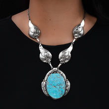 Native American Sterling & Turquoise Necklace