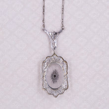 Art Deco Camphor Glass Necklace c1920