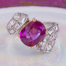 Untreated Burmese Ruby Ring c1920