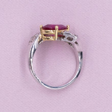 Untreated Burmese Ruby Ring c1920