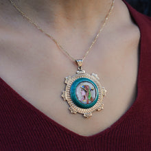 Victorian Egyptian Revival Enameled Pendant