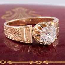 Antique Old Mine Diamond Solitaire c1877