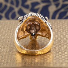 14 Karat Lion Ring with Diamonds