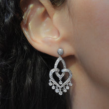 Pavé Diamond Chandelier Earrings
