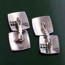 Art Deco Emerald & Diamond Cufflinks c1920