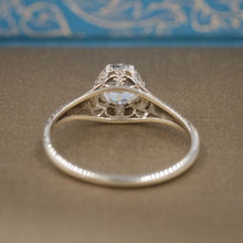 Colorless Antique Diamond Filigree Ring c1930