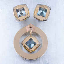 BVLGARI 'Pyramid' Earrings with Blue Topaz