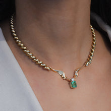 Emerald and Diamond Collar Necklace c1980