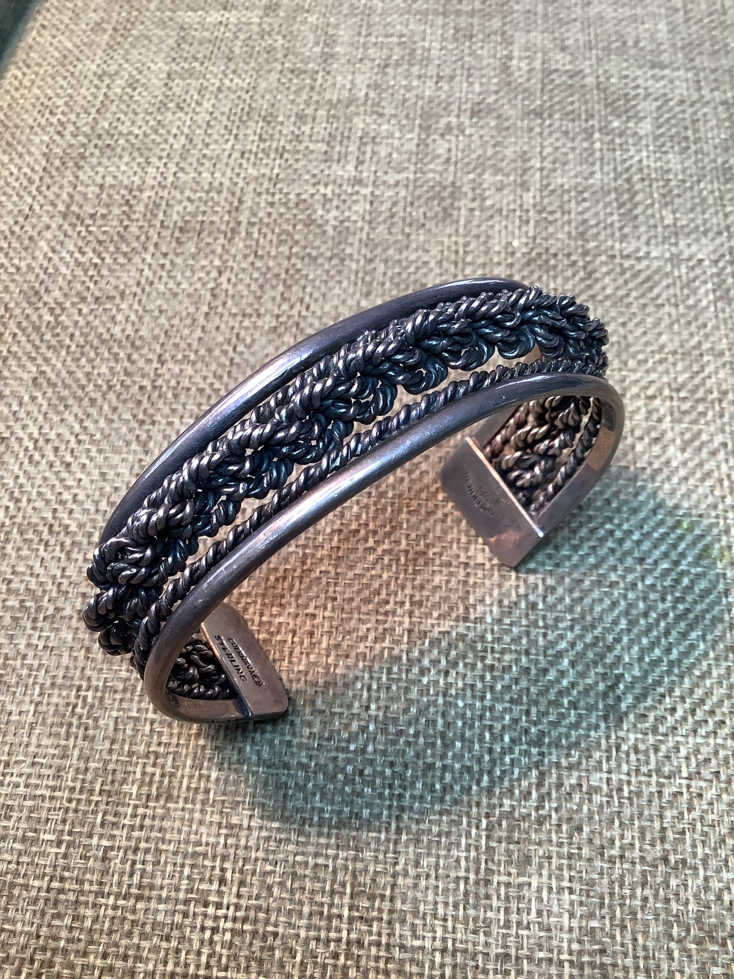 1940’s Mexican Braided Sterling Cuff