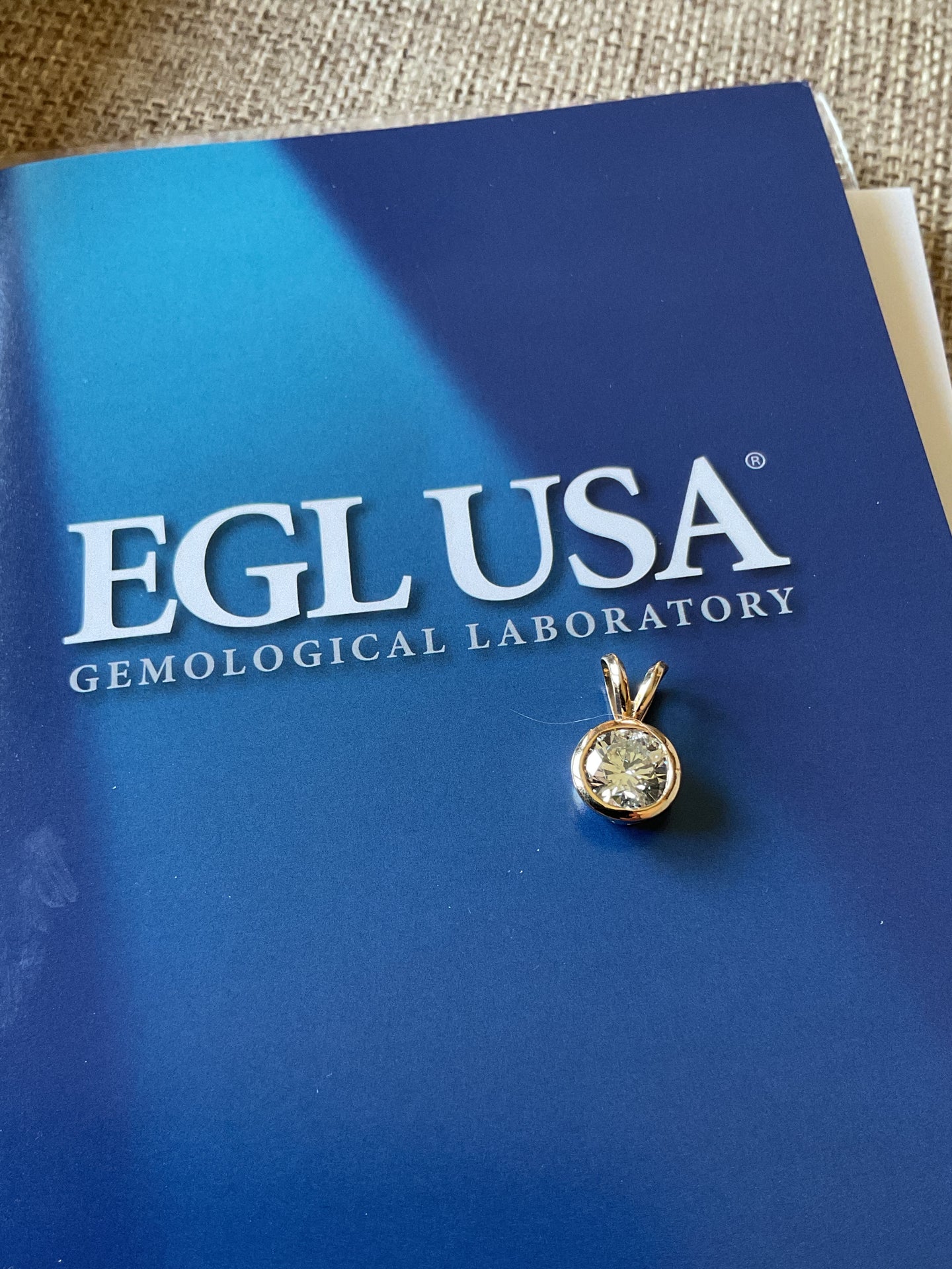 1.20ct Diamond Solitaire Necklace w/EGL Cert.