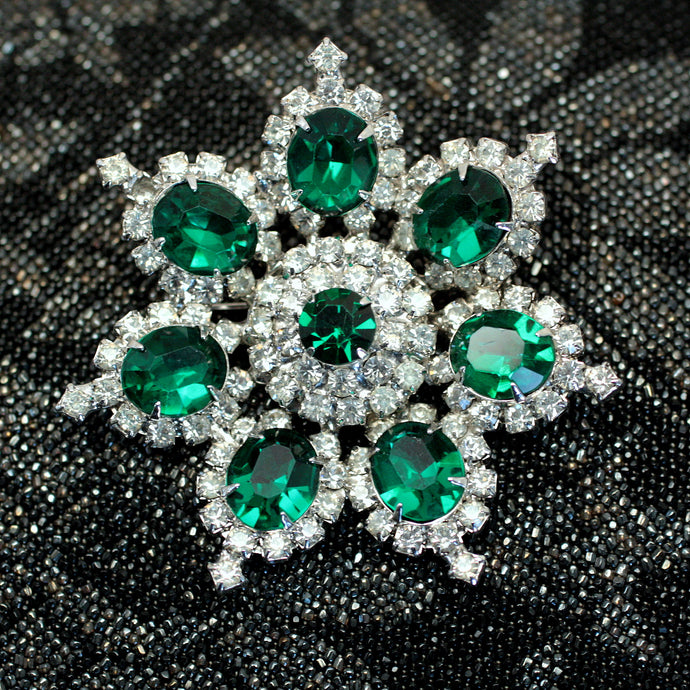 Circa 1950 Kramer Rhinestone Brooch